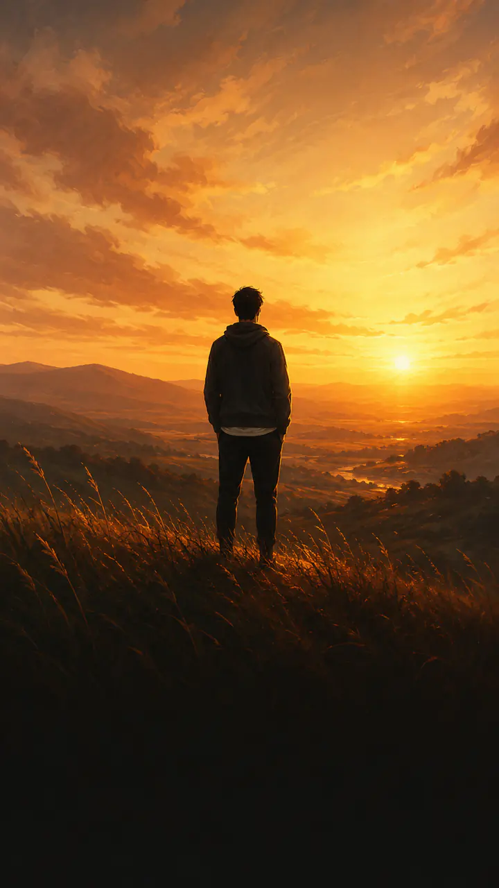A path at sunrise