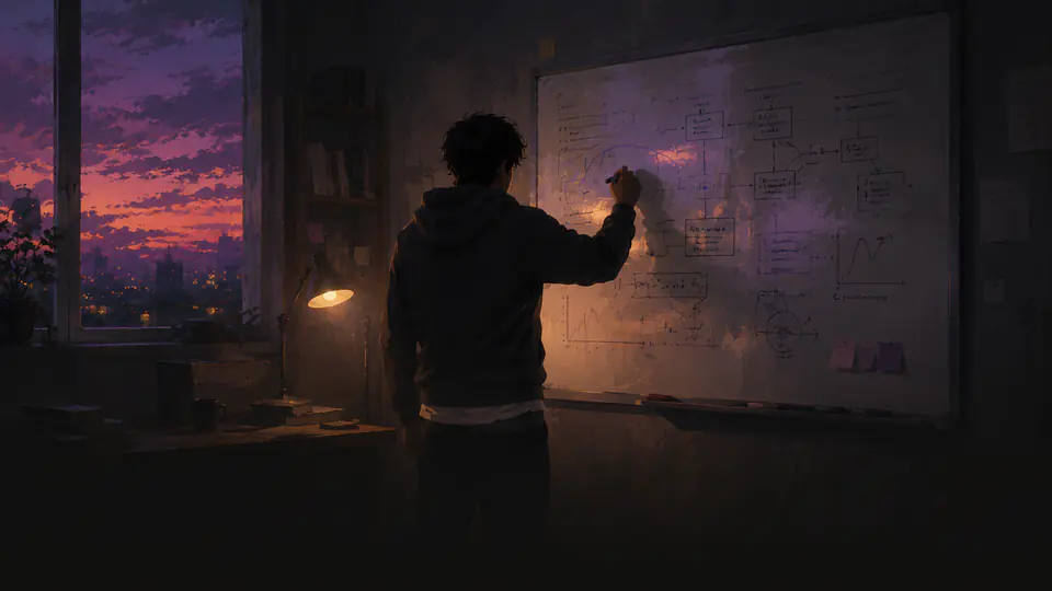 Working through a whiteboard problem